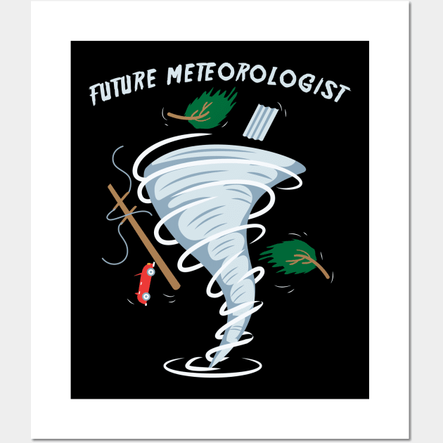 Meteorology Future Meteorologist Wall Art by Shirtjaeger